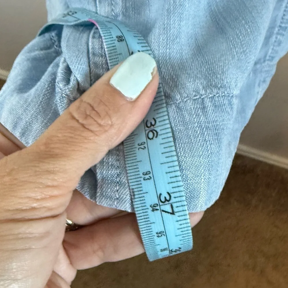 Lou & Grey Light Blue Wrap Dress - Picture 14 of 14